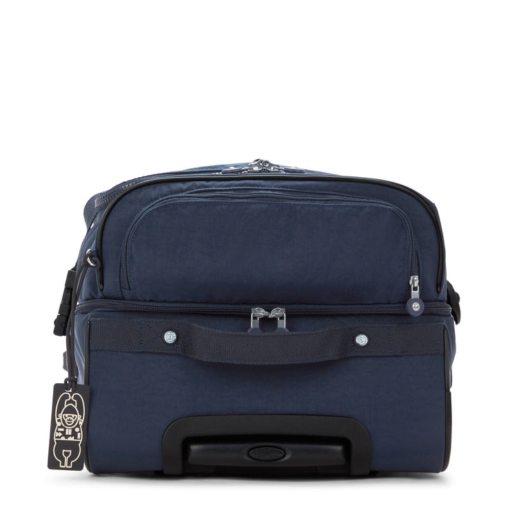 Kipling-Teagan M-Medium Wheeled Duffle-Blue Bleu 2-13367-96V