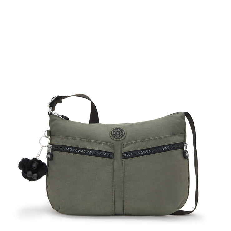 KIPLING-Izellah-Medium crossbody-Green Moss-02144-88D