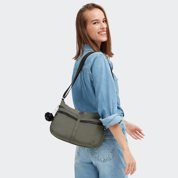 KIPLING-Izellah-Medium crossbody-Green Moss-02144-88D