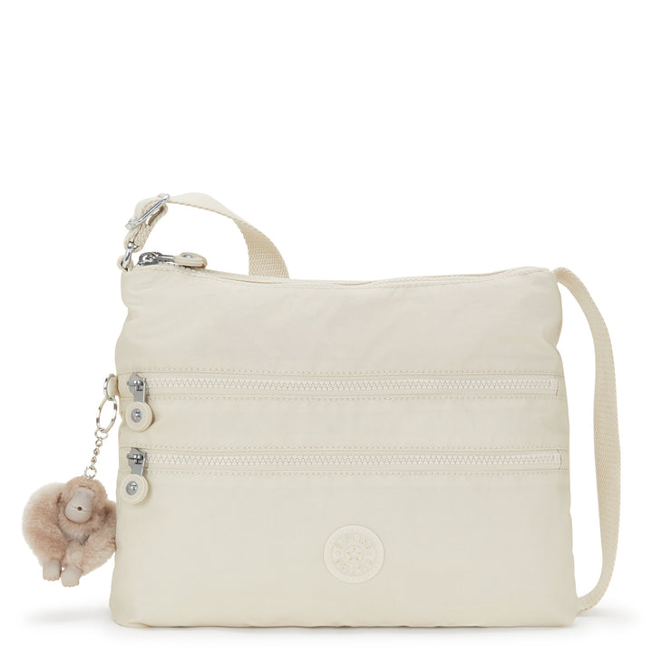 KIPLING-Alvar-Medium crossbody-Beige Pearl-12472-3KA