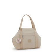 Kipling Art Signature Beige Embossed Medium Tote 21091-96A