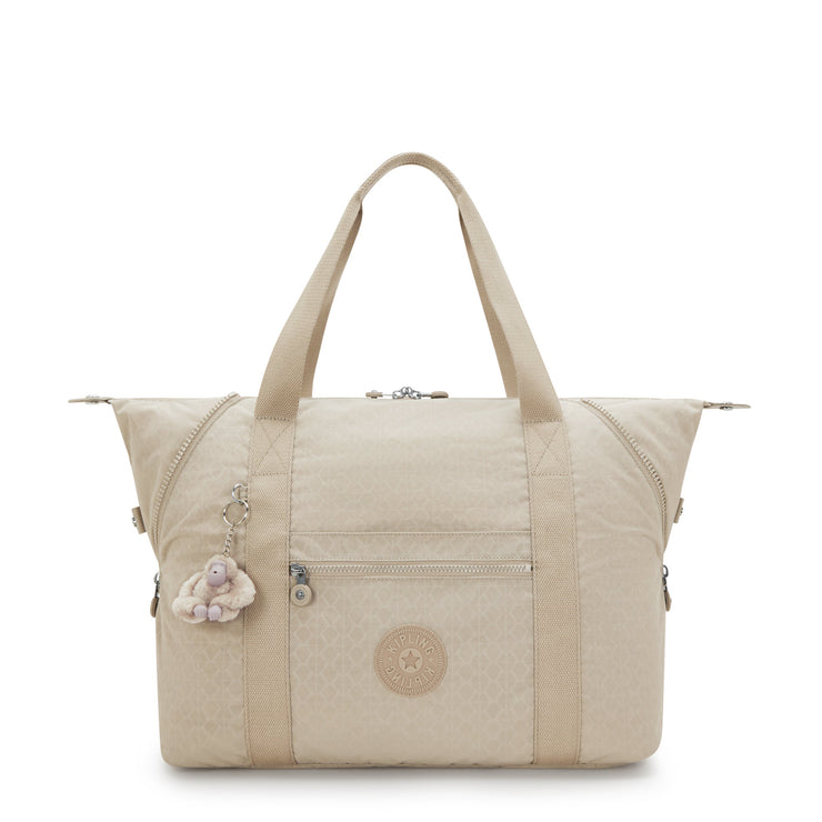 Kipling Art M Signature Beige Embossed Large Tote 25748-96A