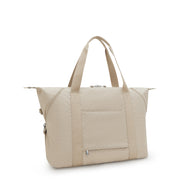 Kipling Art M Signature Beige Embossed Large Tote 25748-96A