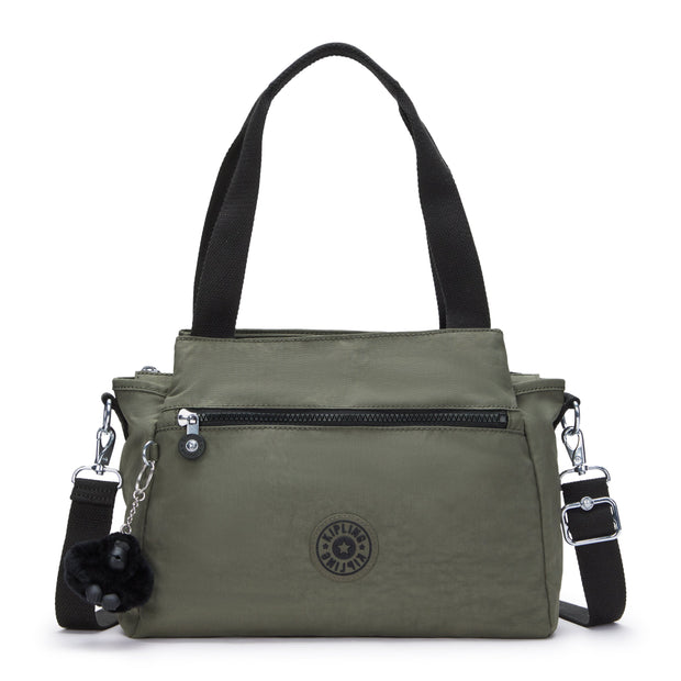 KIPLING-Elysia-Medium shoulderbag (with removable shoulderstrap)-Green Moss-43791-88D