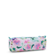 KIPLING-Cute-Medium pencase-Aqua Blossom-I3330-7EC