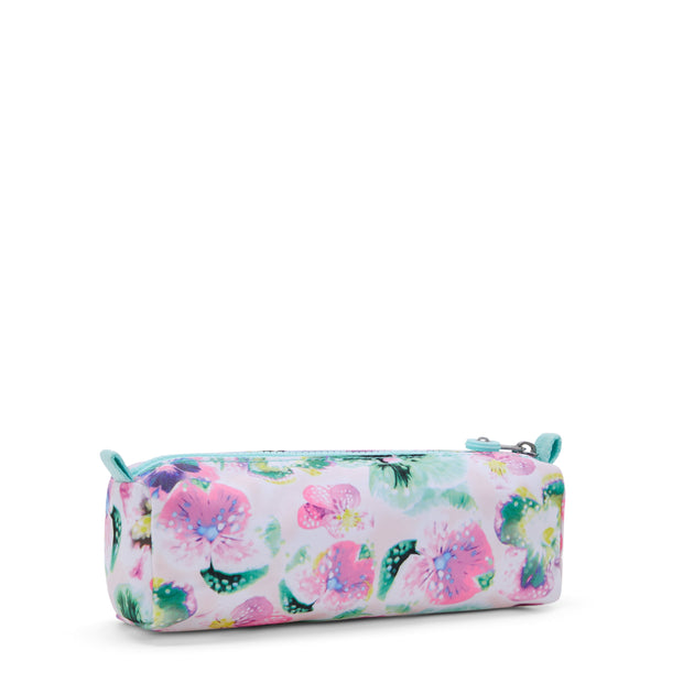 KIPLING-Cute-Medium pencase-Aqua Blossom-I3330-7EC