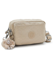 KIPLING Small crossbody convertible to waistbag (with removable straps) Female Signature Beige Embossed Abanu Multi I3492-96A