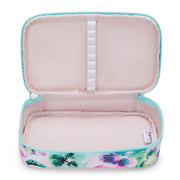 KIPLING-50 Pens-Medium pencase-Aqua Blossom-I3707-7EC