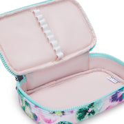 KIPLING-50 Pens-Medium pencase-Aqua Blossom-I3707-7EC