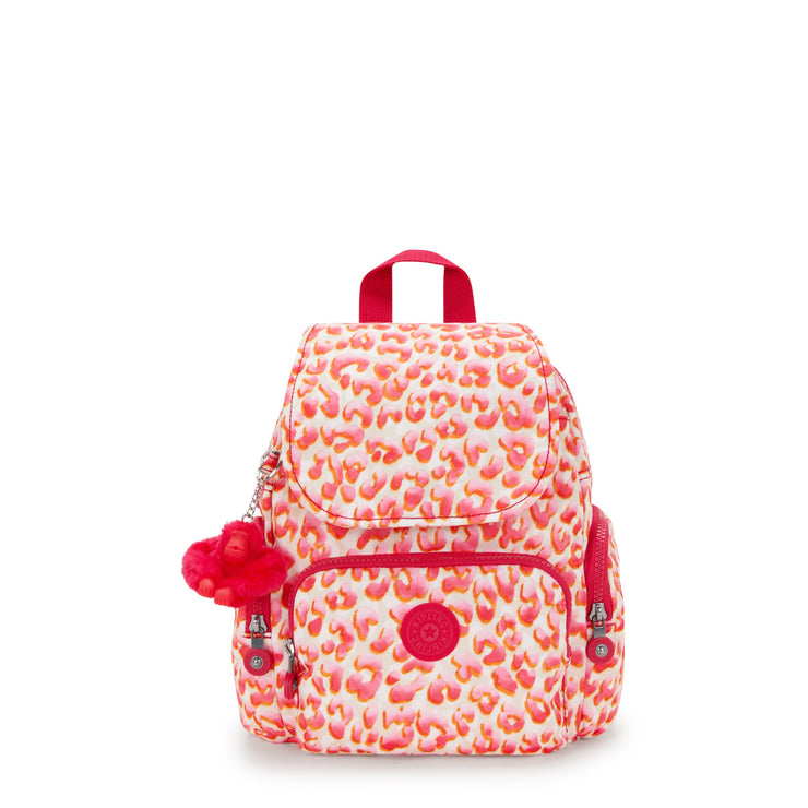 KIPLING-City Zip Mini-Mini Backpack with Adjustable Straps-Latin Cheetah-I3735-6LX