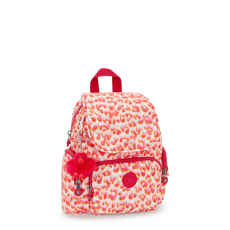 KIPLING-City Zip Mini-Mini Backpack with Adjustable Straps-Latin Cheetah-I3735-6LX