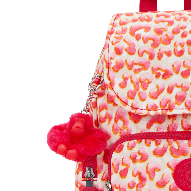 KIPLING-City Zip Mini-Mini Backpack with Adjustable Straps-Latin Cheetah-I3735-6LX