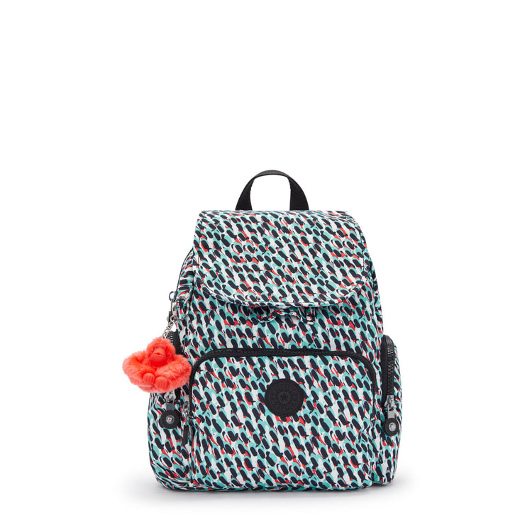 KIPLING Mini Backpack with Adjustable Straps Female Abstract Print City Zip Mini