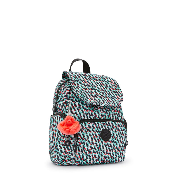 KIPLING Mini Backpack with Adjustable Straps Female Abstract Print City Zip Mini