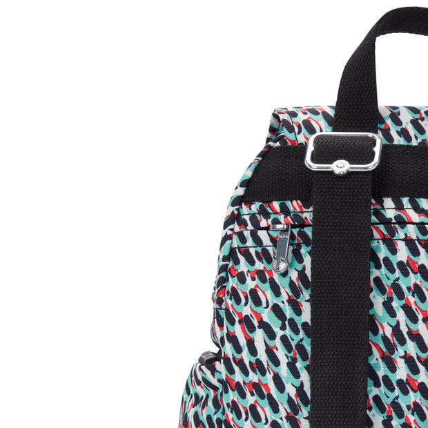 KIPLING Mini Backpack with Adjustable Straps Female Abstract Print City Zip Mini