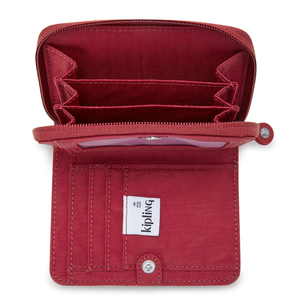 KIPLING Medium Wallet Female Funky Red Money Love I3738-4SS