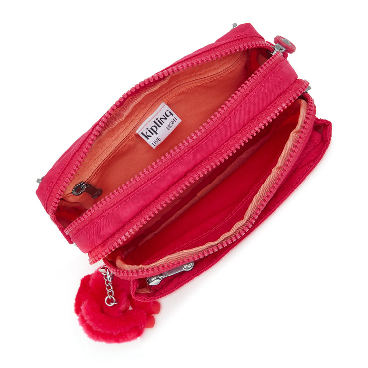 KIPLING-Abanu Multi-Small crossbody convertible to waistbag (with removable straps)-Confetti Pink-I3795-T73