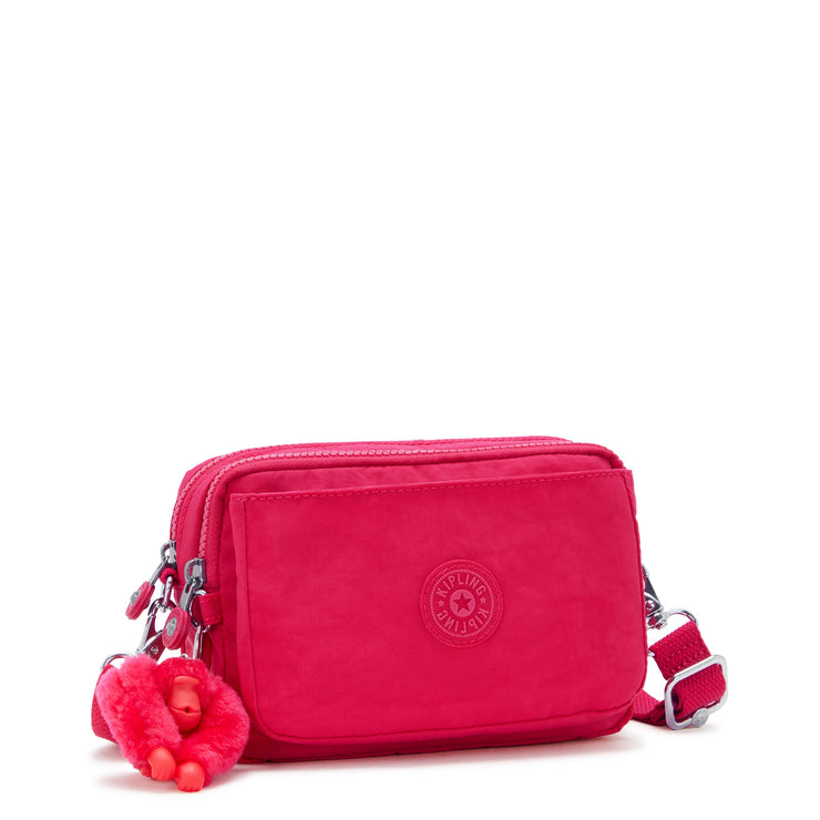 KIPLING-Abanu Multi-Small crossbody convertible to waistbag (with removable straps)-Confetti Pink-I3795-T73