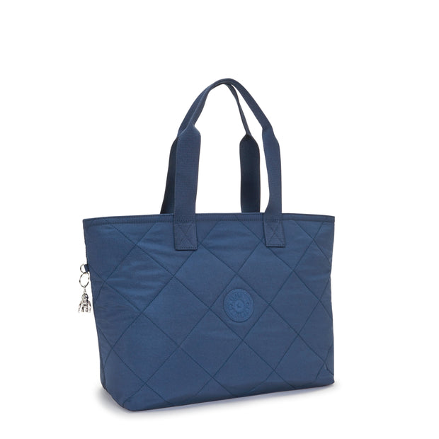 KIPLING Large Tote Female Airy Blue Quilt Colissa Up I3866-93U