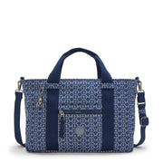 Kipling Ritta S Signature Denim Small Tote with Zipped Closure I3921-7PF