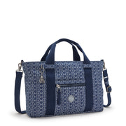 Kipling Ritta S Signature Denim Small Tote with Zipped Closure I3921-7PF