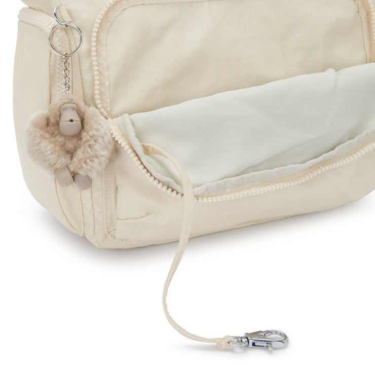 KIPLING-Gabb-Large Crossbody Bag with Adjustable Straps-Beige Pearl-I3945-3KA