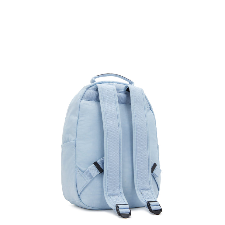 KIPLING-Seoul S-Small Backpack (With Laptop Protection)-Frost Blue Bl-I4082-LZ8