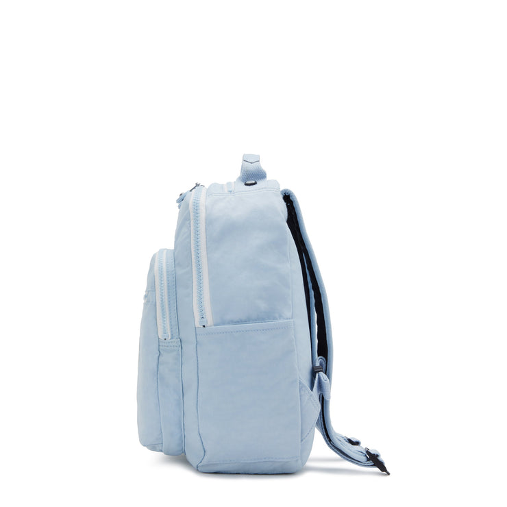 KIPLING-Seoul S-Small Backpack (With Laptop Protection)-Frost Blue Bl-I4082-LZ8