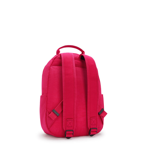 KIPLING-Seoul S-Small Backpack (With Laptop Protection)-Confetti Pink-I4082-T73