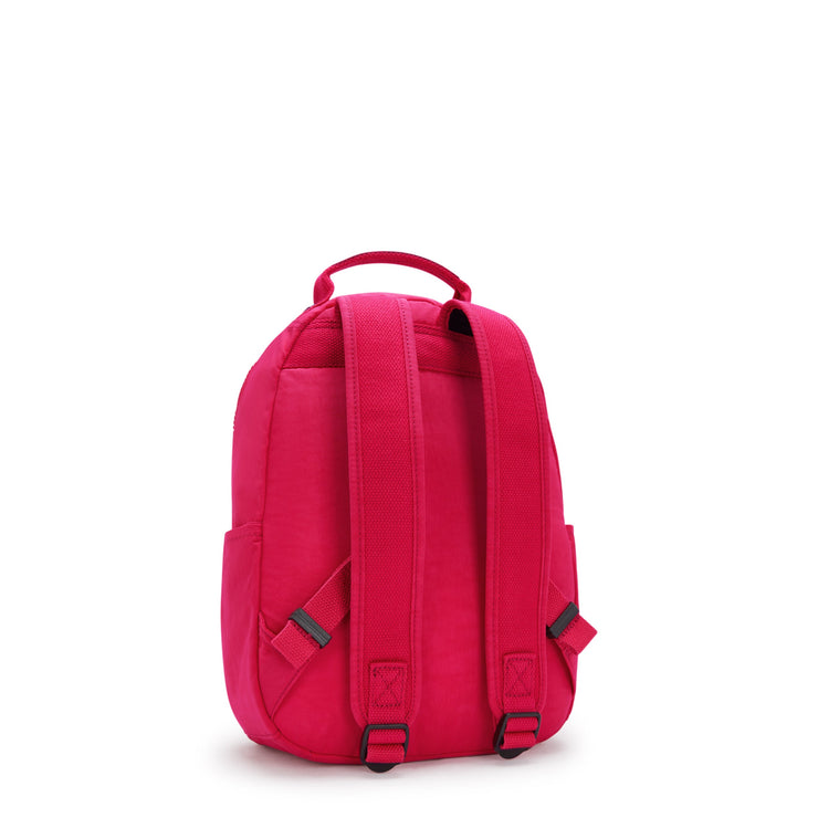 KIPLING-Seoul S-Small Backpack (With Laptop Protection)-Confetti Pink-I4082-T73