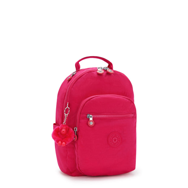 KIPLING-Seoul S-Small Backpack (With Laptop Protection)-Confetti Pink-I4082-T73