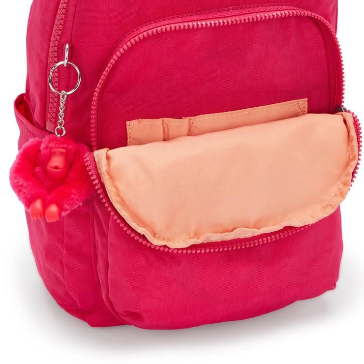 KIPLING-Seoul S-Small Backpack (With Laptop Protection)-Confetti Pink-I4082-T73