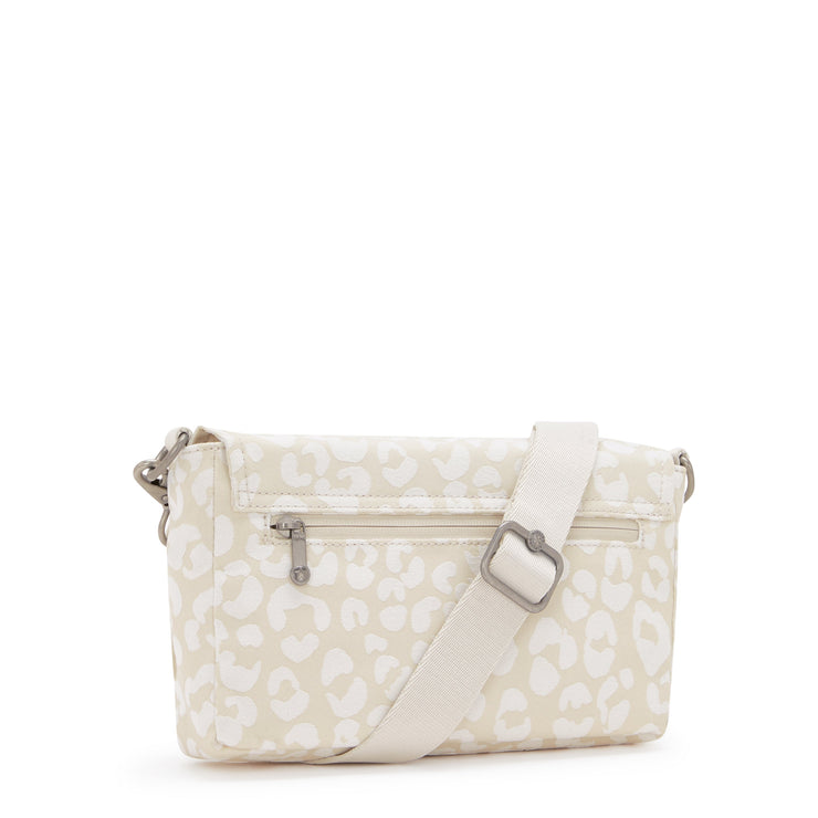 KIPLING-Aras-Small shoulderbag (with removable strap)-White Cheetah J-I4128-T8J