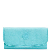 KIPLING Large Wallet Female Deepest Aqua Money Land