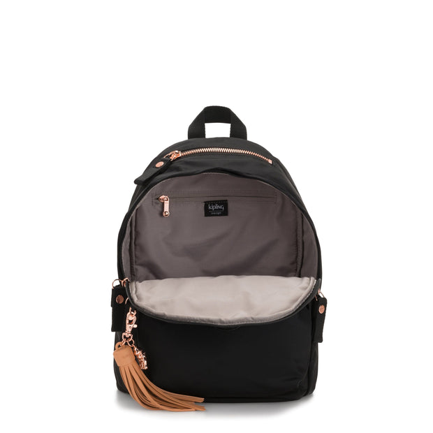 Kipling-Delia-Medium Backpack-Rose Black-I4240-53H