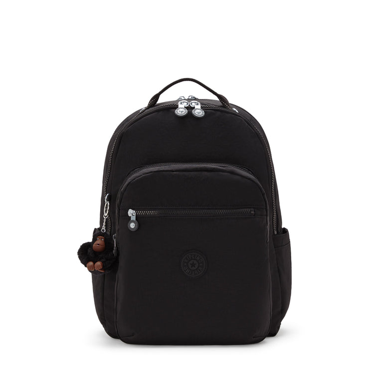 KIPLING-Seoul Lap-Large backpack (with laptop compartment)-True Black-I4275-J99