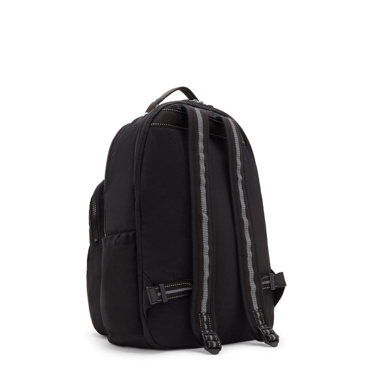 KIPLING-Seoul Lap-Large backpack (with laptop compartment)-True Black-I4275-J99