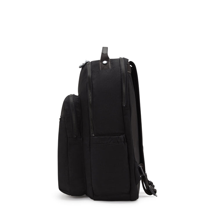 KIPLING-Seoul Lap-Large backpack (with laptop compartment)-True Black-I4275-J99