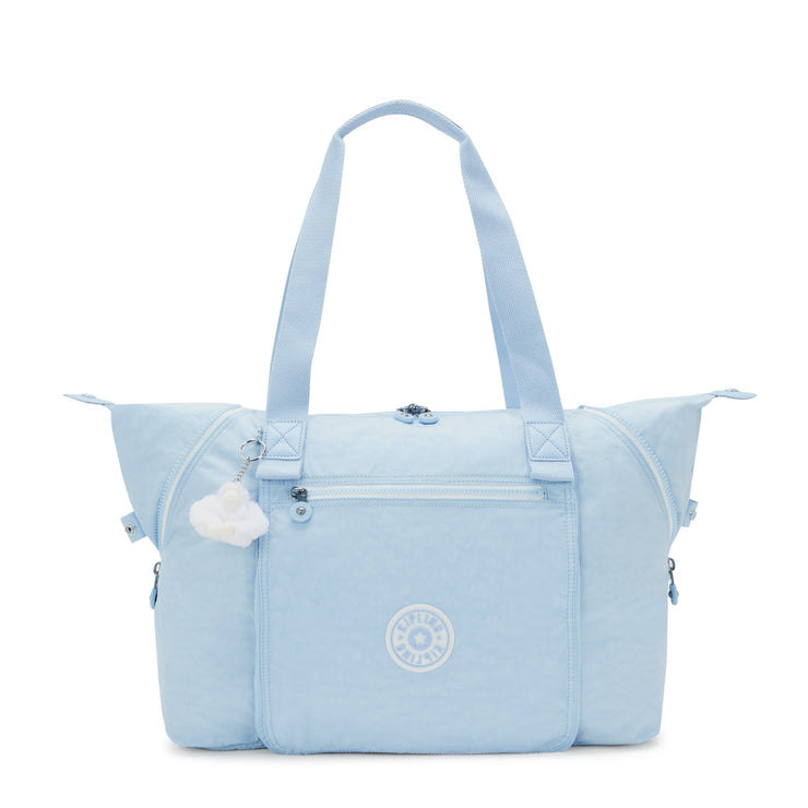 KIPLING-Wellness Art M-Multi-Use Large Tote with Expandable Front Pocket-Frost Blue Bl-I4277-LZ8