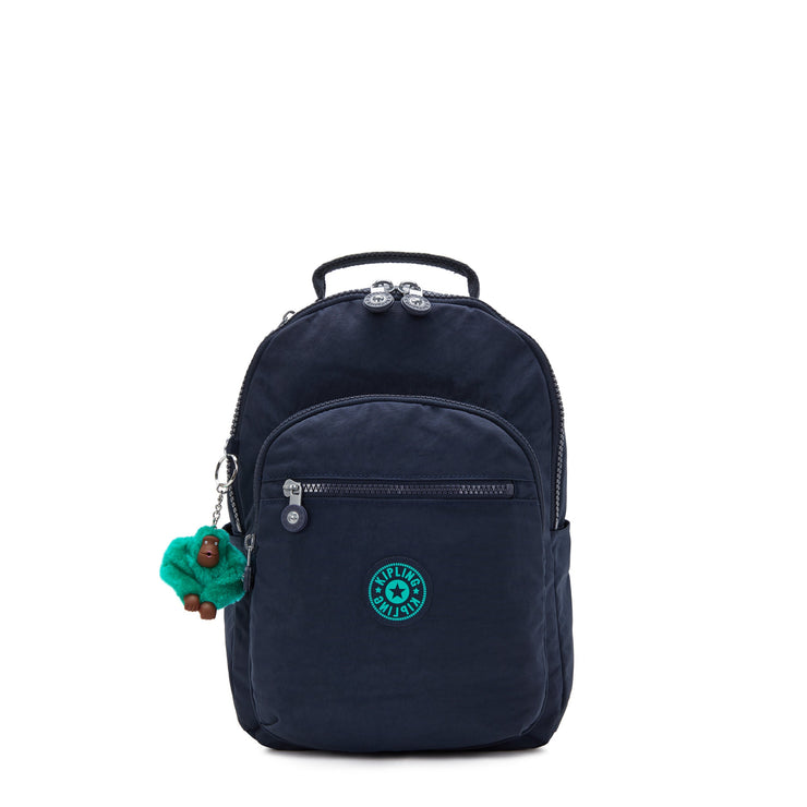 KIPLING-Seoul S-Small Backpack (With Laptop Protection)-Blue Green Bl-I4345-CD7