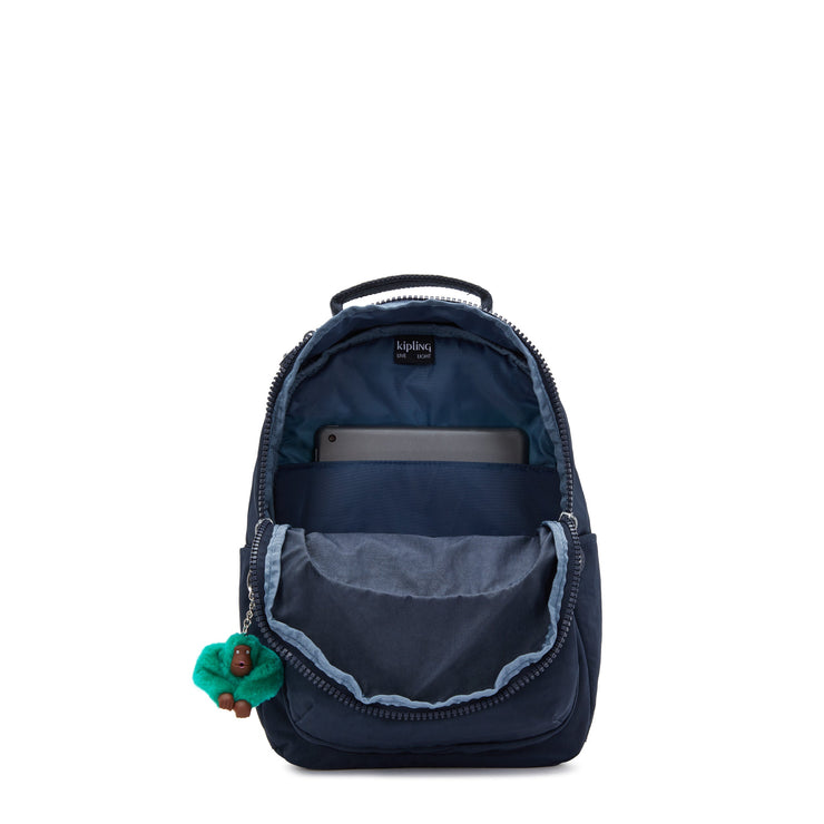 KIPLING-Seoul S-Small Backpack (With Laptop Protection)-Blue Green Bl-I4345-CD7