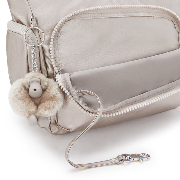 KIPLING-Gabb S-Medium Crossbody Bag with Adjustable Straps-Metallic Glow-I4611-48I