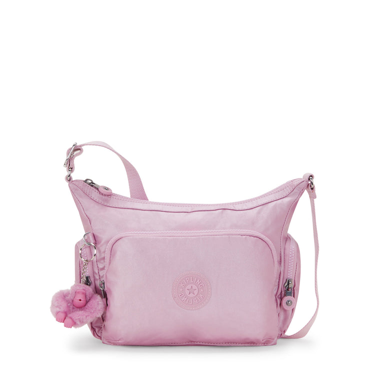 KIPLING-Gabb S-Medium Crossbody Bag with Adjustable Straps-Metallic Lilac-I4611-F4D