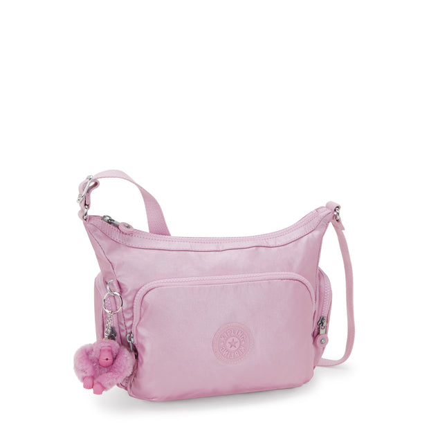 KIPLING-Gabb S-Medium Crossbody Bag with Adjustable Straps-Metallic Lilac-I4611-F4D