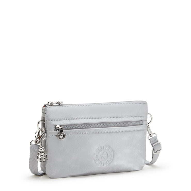 KIPLING-Riri-Small crossbody (with removable strap)-Silver Glam-I4683-K2E