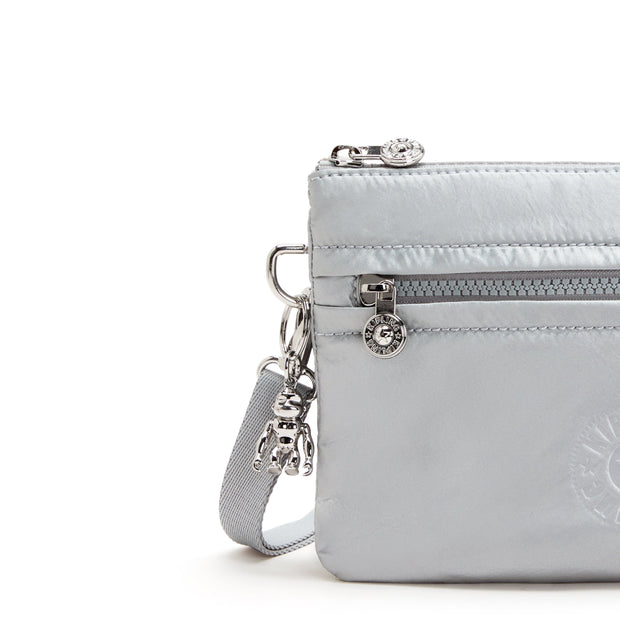 KIPLING-Riri-Small crossbody (with removable strap)-Silver Glam-I4683-K2E