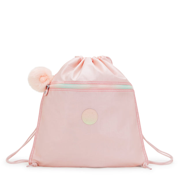 KIPLING Medium backpack (with drawstring) Female Blush Metallic Supertaboo