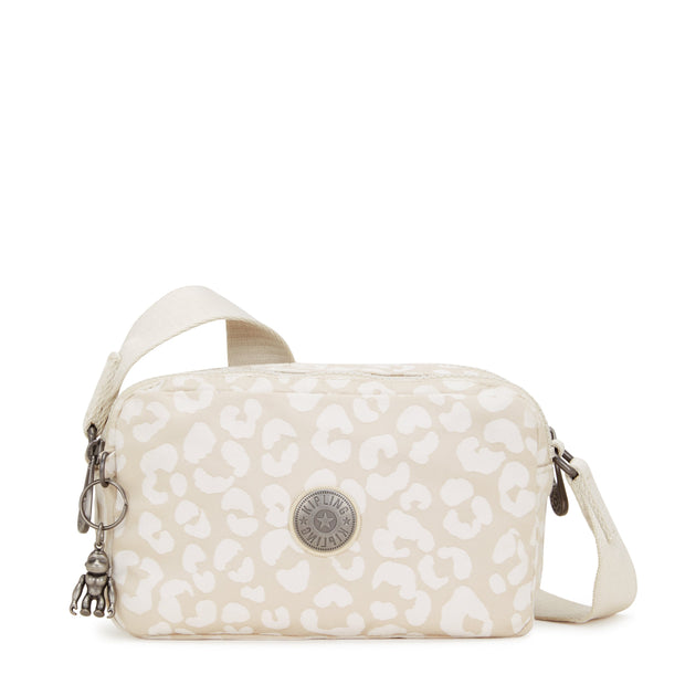 KIPLING-New Milda-Small crossbody-White Cheetah J-I5055-T8J