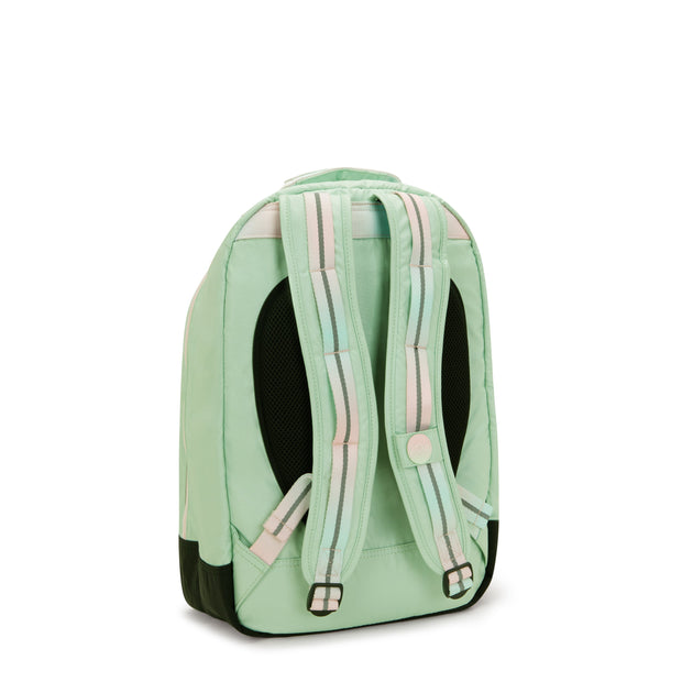 KIPLING Large backpack (with laptop protection) Female Soft Green Met Class Room  -  I5213-5KY