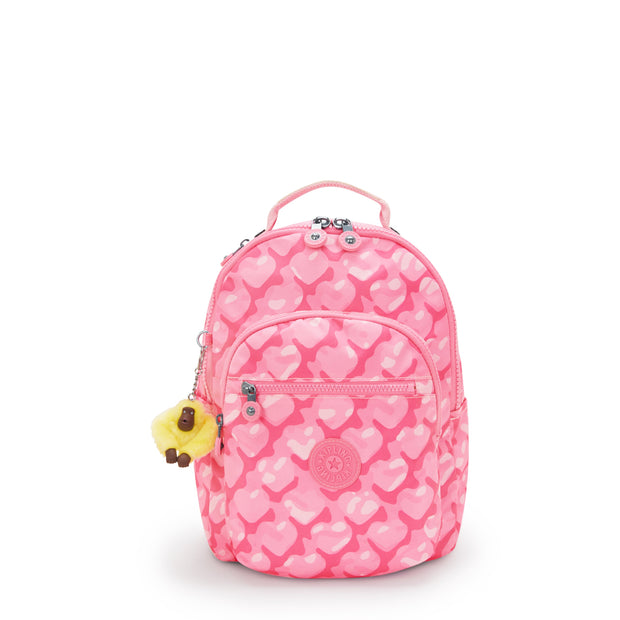 KIPLING Small Backpack (With Laptop Protection) Female Adorable Hearts Seoul S I5357-1NB